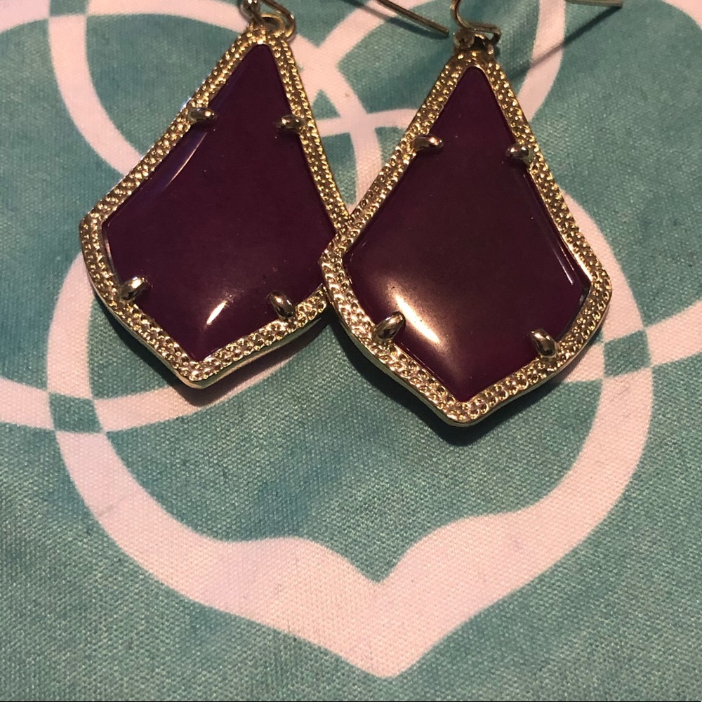 Purple Jade Kendra Scott Earrings